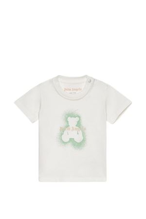 t-shirt in cotone bianco PALM ANGELS KIDS | PBXB001S26JER001002